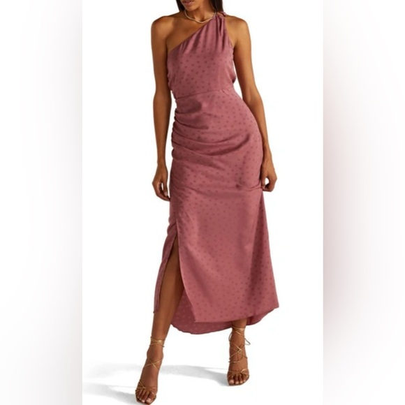Favorite Daughter mauve one shoulder dress - size 10 (L) - Picture 6 of 12
